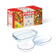 Pyrex - Set Of 3 Oven CooKing