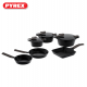 Pyrex - Set of Artisan Granite 13 pieces ( 20,24,28 ) - Black