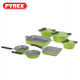 Pyrex - Set of Artisan Granite 14 pieces ( 20,24,28 ) - Green