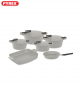 Pyrex - Set of Artisan Granite 9 pieces ( 18,22,26,30) + Pan - Dove