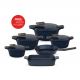 Pyrex - Set 10 of Artisan Granite (18,22,26,30) - Midnight Blue