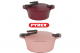 Pyrex - Set Of Artisan Granite 2 Pots ( 18,24 ) - Burgundy & Rose