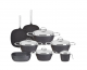 Saflon - 13 Pieces Set - Grey