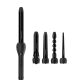 RUSHBRUSH - 5 in 1 curler - Black