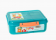 ZINNIA - Plastic ZigZag Lunch Box - 1.65 Liter - Blue