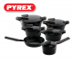 Pyrex - Set of Artisan Granite 11 pieces ( 18,22,26,30) + Pan + Casserole - Black