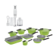 Mienta - Hand Blender - Vitesse - HB111138A - White - 450W + Pyrex - Set of Artisan Granite 23 pieces ( 20,24,26,30 ) - Green