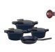 Pyrex - Set 11 of Artisan Granite (18,22,26) - Midnight Blue  