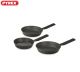 Pyrex - Set of Artisan Granite 3 Pans ( 20 - 24 - 28 ) - Gray