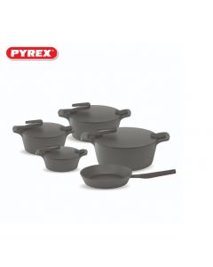 Pyrex - Set of Artisan Granite 13 pieces ( 18,22,26,30 ) - Grey