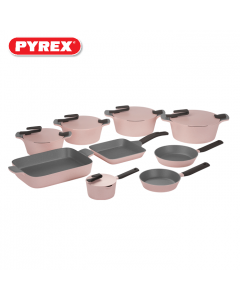 Pyrex - Set of Artisan Granite 18 pieces ( 20,24,26,30 ) - Rose