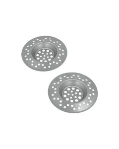Metaltex - Set of 2 Sink Strainers Stainless steel