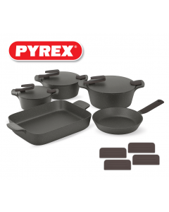 Pyrex - Set of Artisan Granite 12 pieces ( 20,24,28 ) - Grey