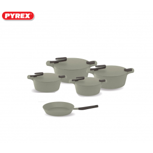 Pyrex - Set of Artisan Granite 9 pieces ( 18,22,26,30 ) - ivory